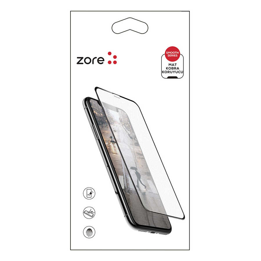 iPhone Uyumlu 7 Zore Mat Kobra Ekran Koruyucu-Beyaz