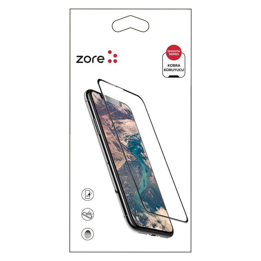 iPhone Uyumlu XR 6.1 Zore Kobra Ekran Koruyucu-Beyaz