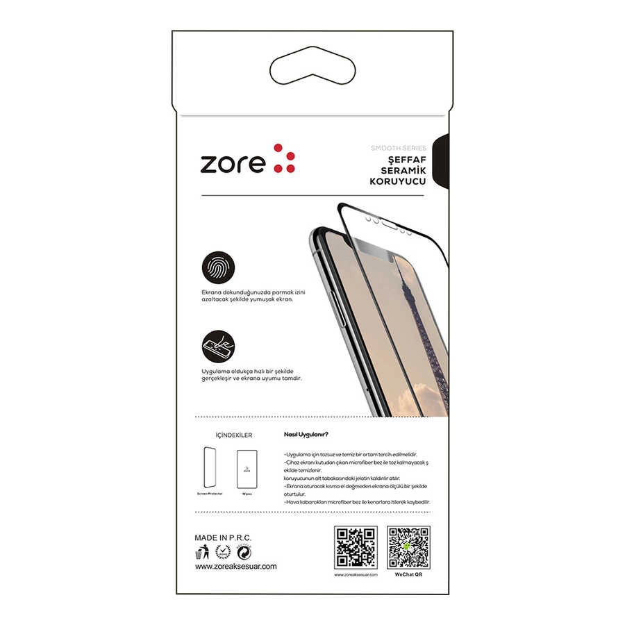 iPhone Uyumlu XR 6.1 Zore Seramik Ekran Koruyucu