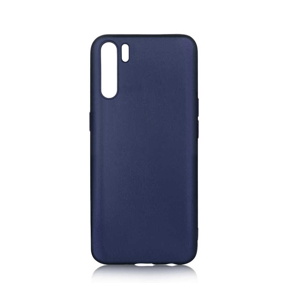 Oppo Reno 3 Kılıf Zore Premier Silikon Kapak-Lacivert