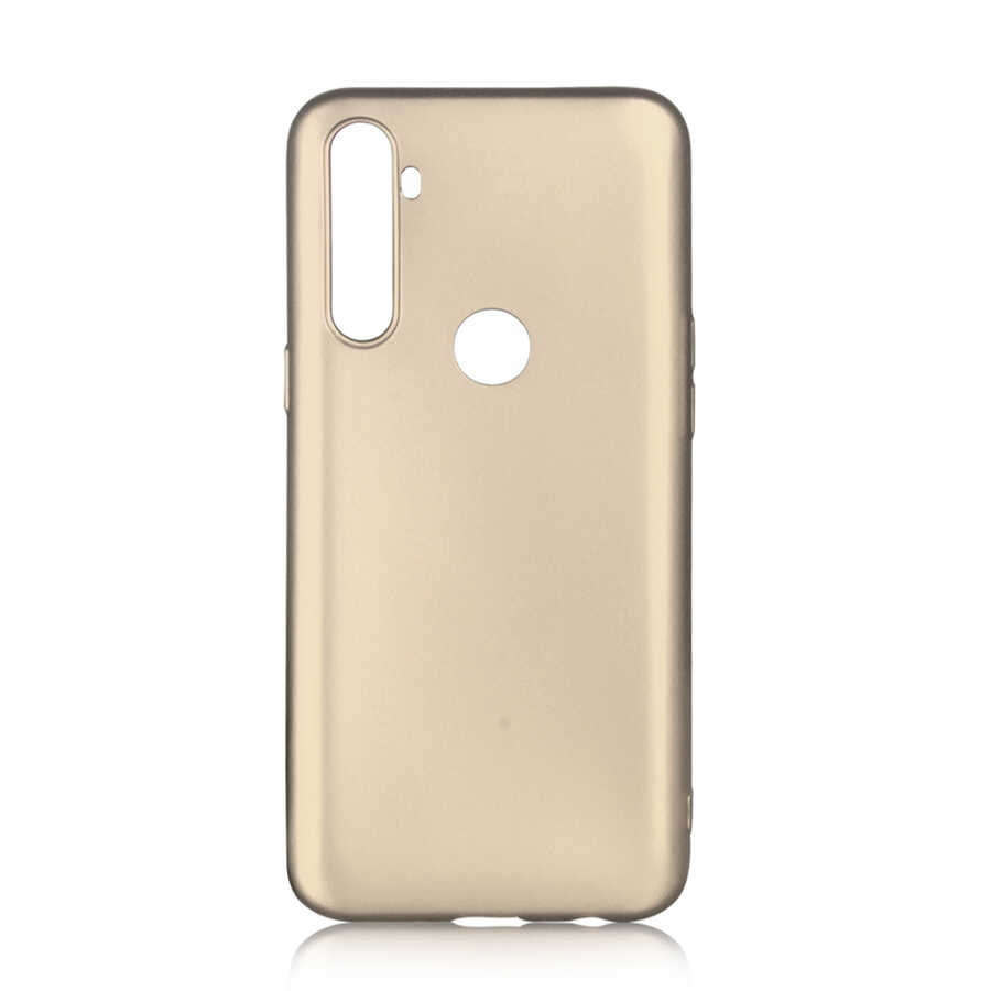 Realme C3 Kılıf Zore Premier Silikon Kapak-Gold