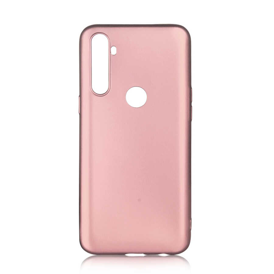 Realme C3 Kılıf Zore Premier Silikon Kapak-Rose gold