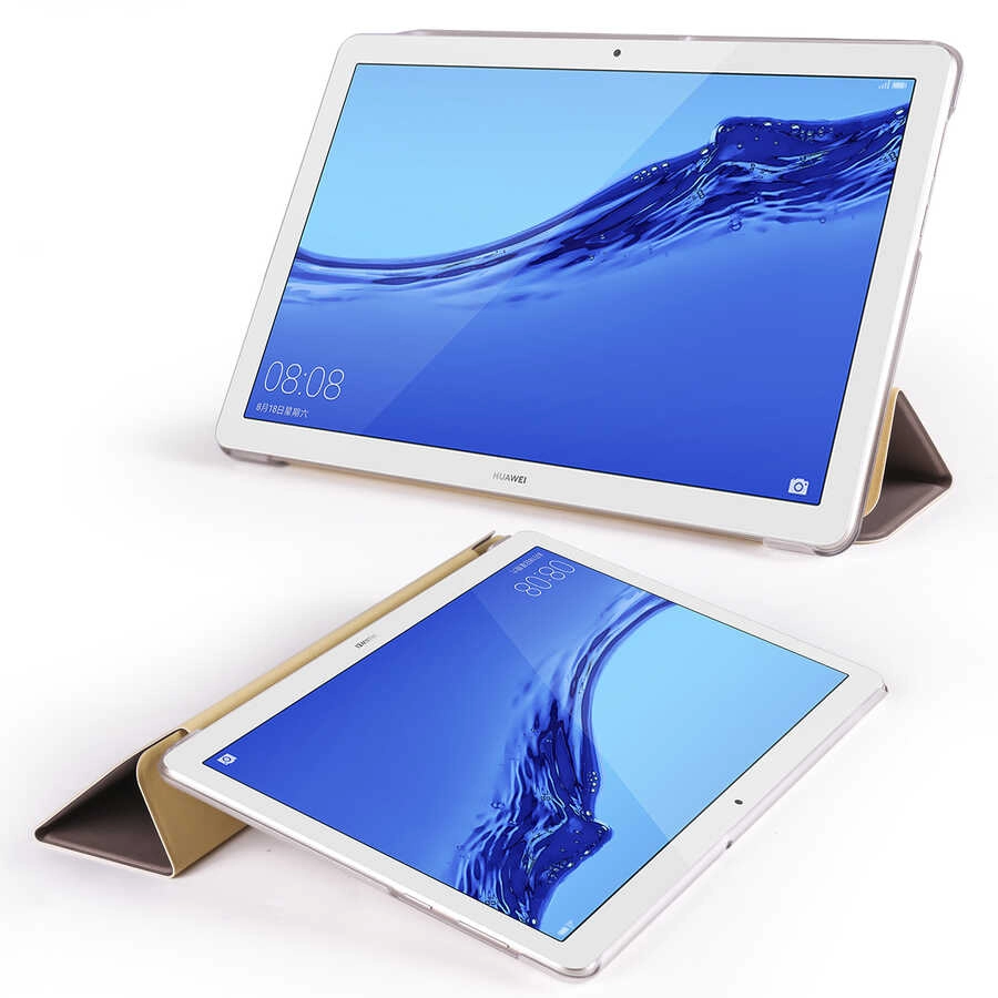 Huawei Uyumlu T5 10 inc Zore Smart Kapak Standlı 1-1 Kılıf