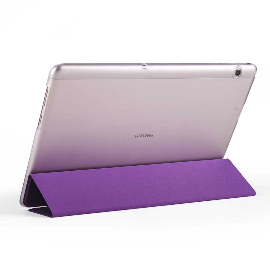 Huawei Uyumlu T5 10 inc Zore Smart Kapak Standlı 1-1 Kılıf