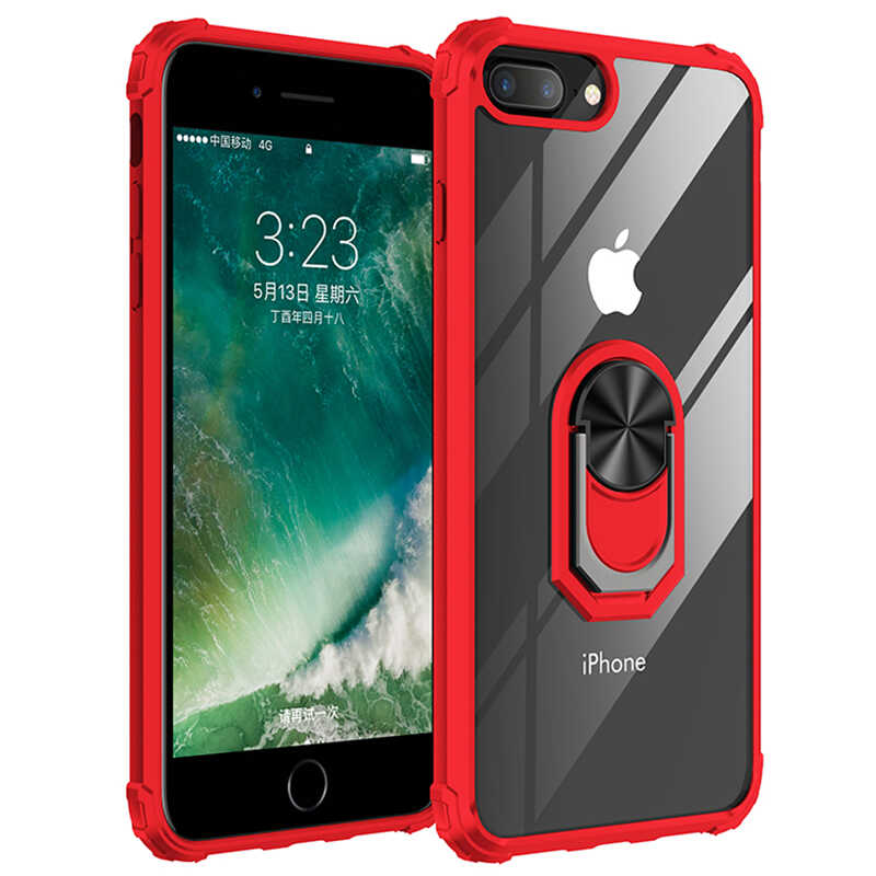 iPhone Uyumlu 7 Plus Kılıf Zore Mola Kapak-Kırmızı