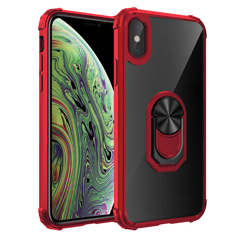 iPhone Uyumlu XS Max 6.5 Kılıf Zore Mola Kapak-Kırmızı