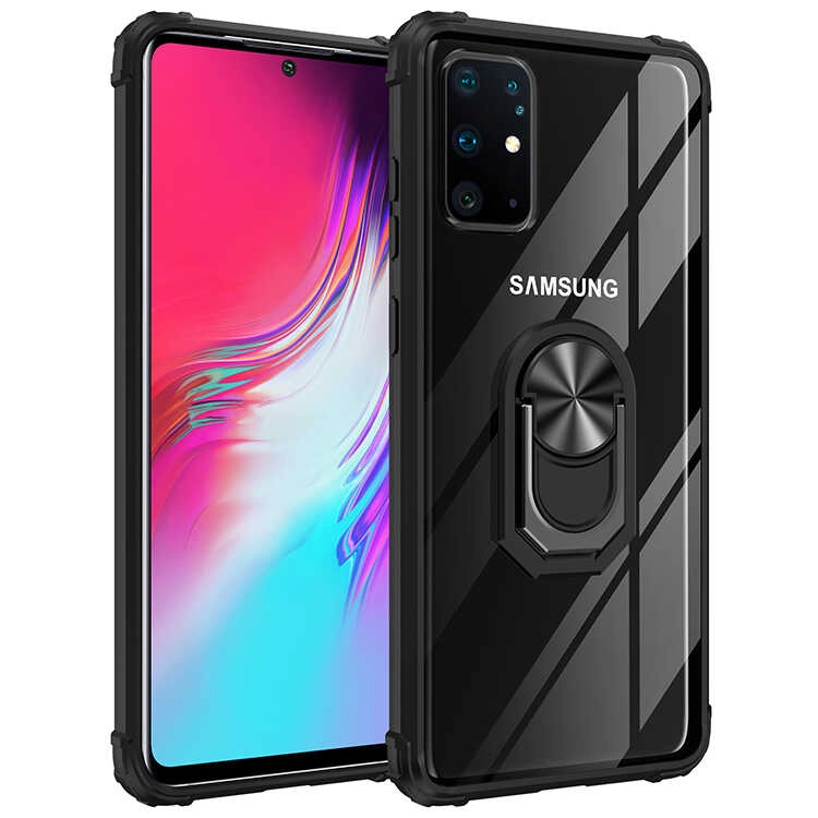 Galaxy Uyumlu S20 Plus Kılıf Zore Mola Kapak-Siyah