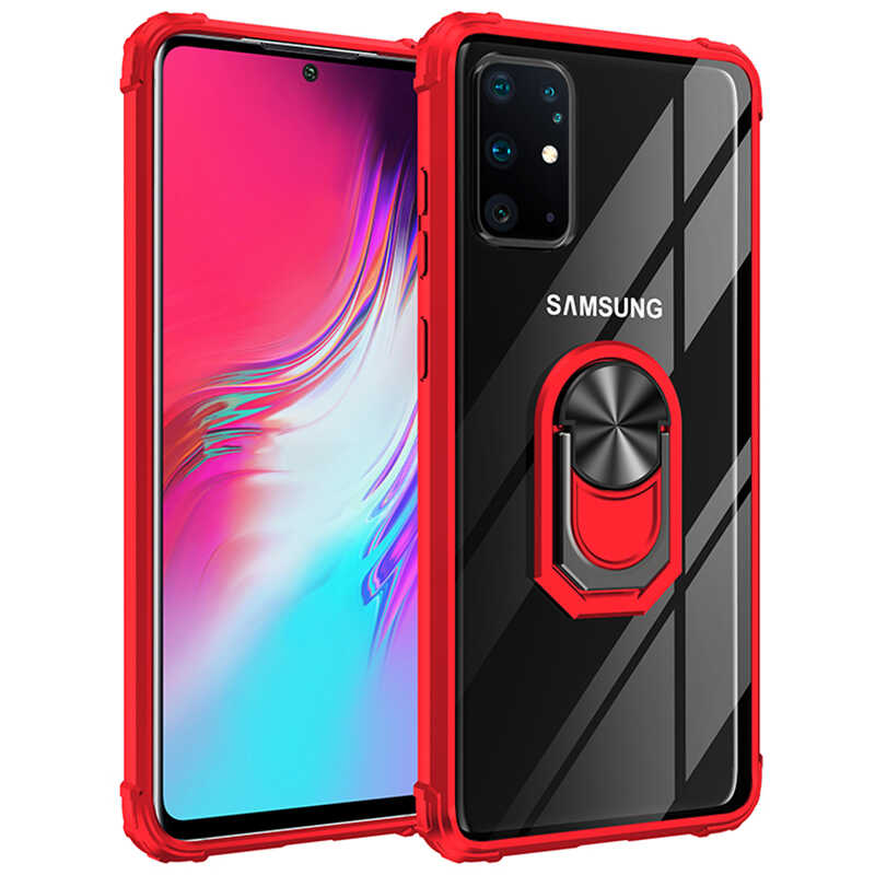 Galaxy Uyumlu S20 Plus Kılıf Zore Mola Kapak-Kırmızı