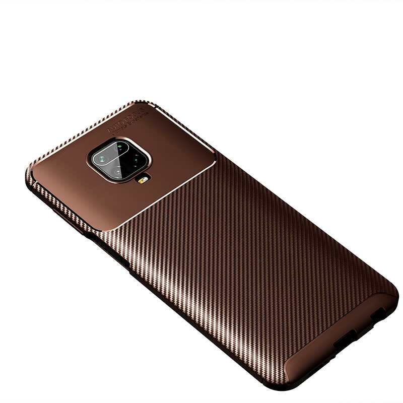 Xiaomi Uyumlu  Redmi Note 9S Kılıf Zore Negro Silikon Kapak-Kahverengi