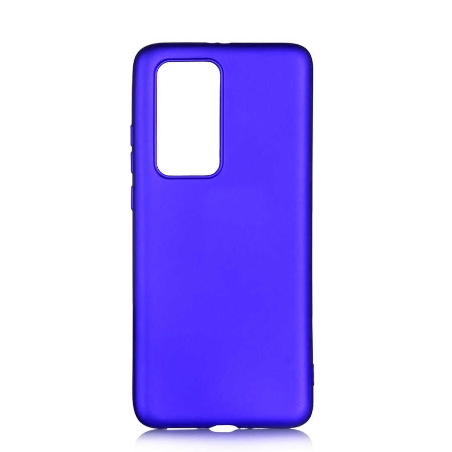 Huawei Uyumlu P40 Pro Kılıf Zore Premier Silikon Kapak-Saks mavi