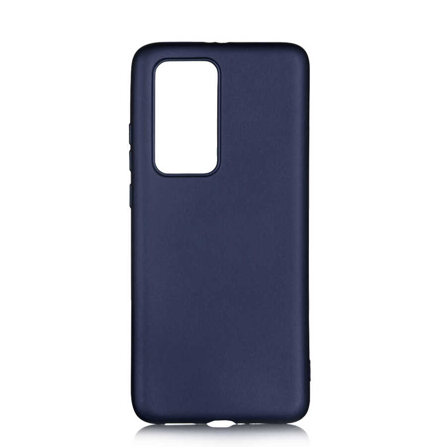 Huawei Uyumlu P40 Pro Kılıf Zore Premier Silikon Kapak-Lacivert