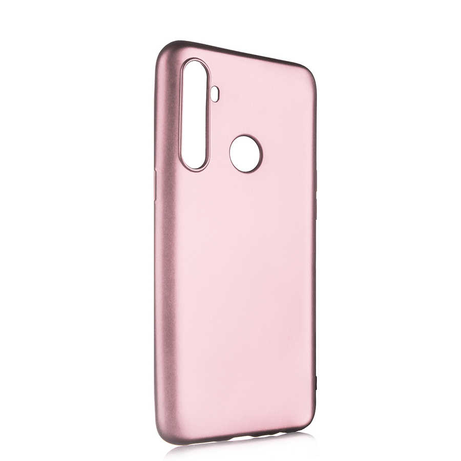 Realme 6İ Kılıf Zore Premier Silikon Kapak-Rose gold