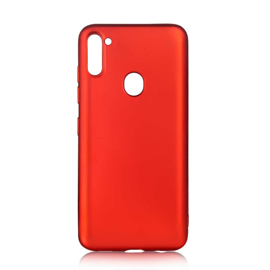 Galaxy Uyumlu M11 Kılıf Zore Premier Silikon Kapak-Kırmızı