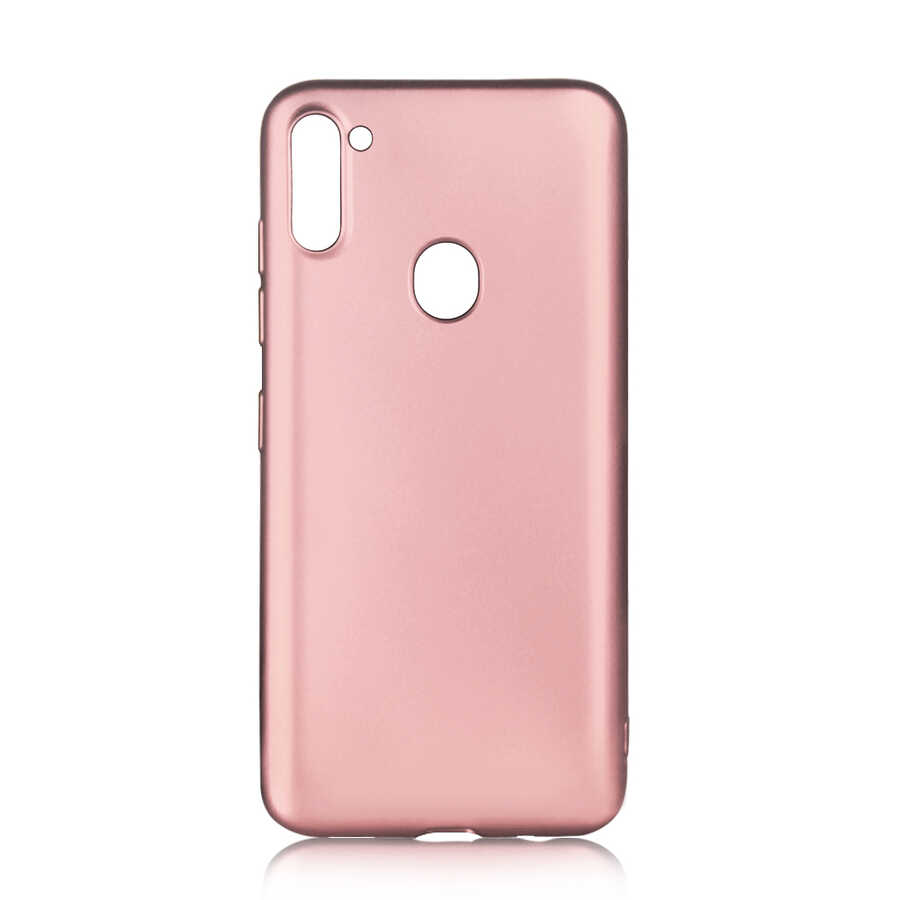 Galaxy Uyumlu M11 Kılıf Zore Premier Silikon Kapak-Rose gold