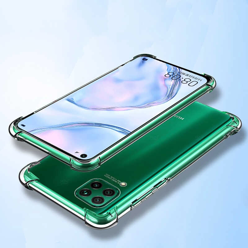 Huawei Uyumlu P40 Lite Kılıf Zore Nitro Toz Korumalı Shock Silikon
