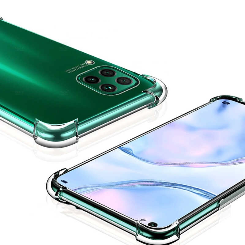 Huawei Uyumlu P40 Lite Kılıf Zore Nitro Toz Korumalı Shock Silikon