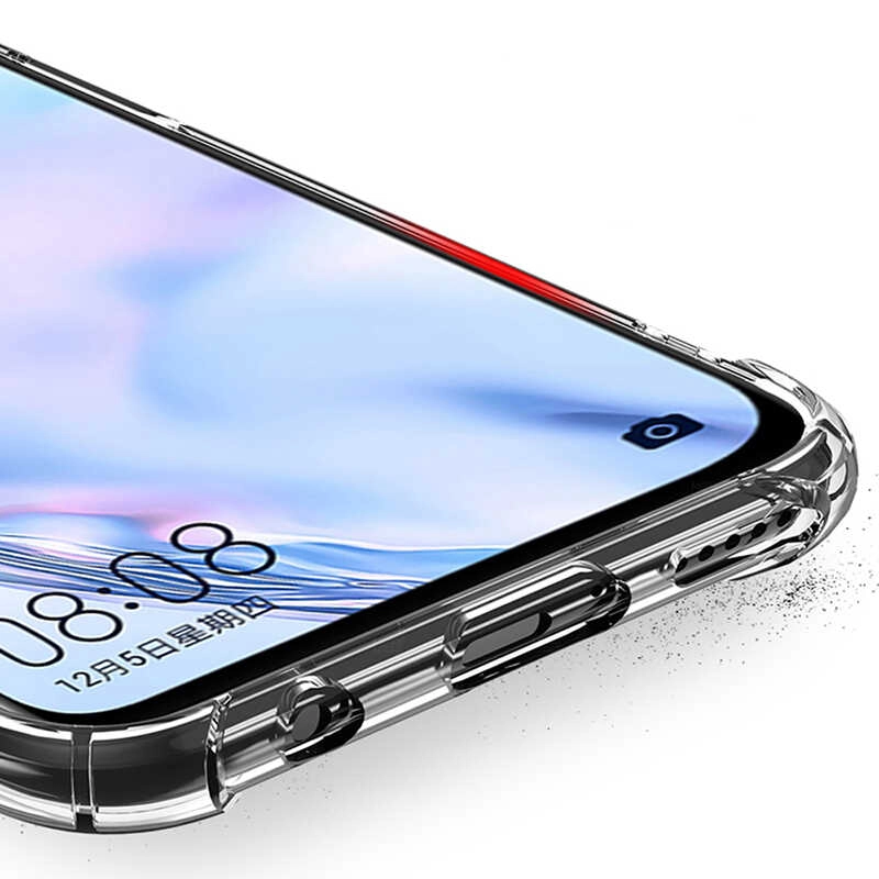 Huawei Uyumlu P40 Lite Kılıf Zore Nitro Toz Korumalı Shock Silikon