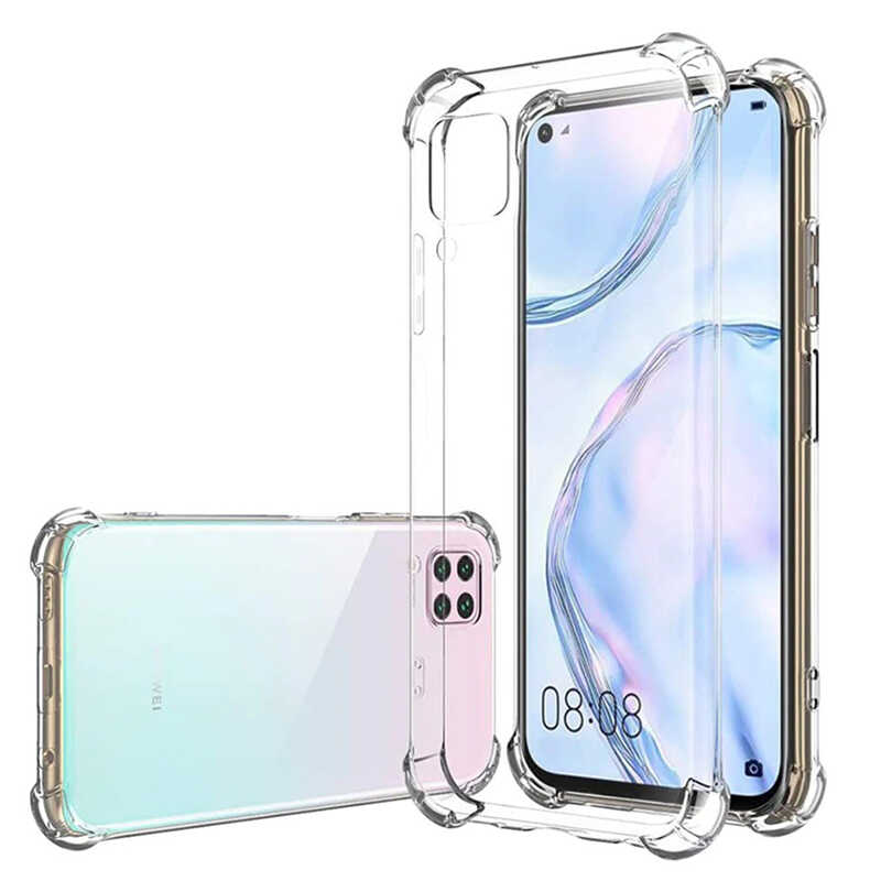 Huawei Uyumlu P40 Lite Kılıf Zore Nitro Toz Korumalı Shock Silikon