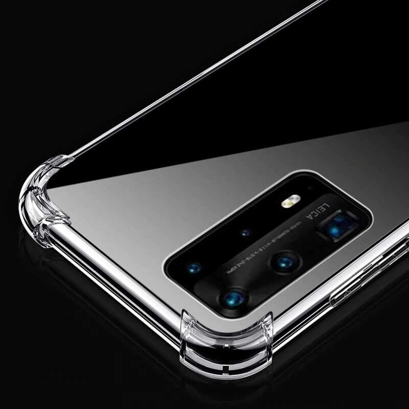 Huawei Uyumlu P40 Pro Kılıf Zore Nitro Toz Korumalı Shock Silikon