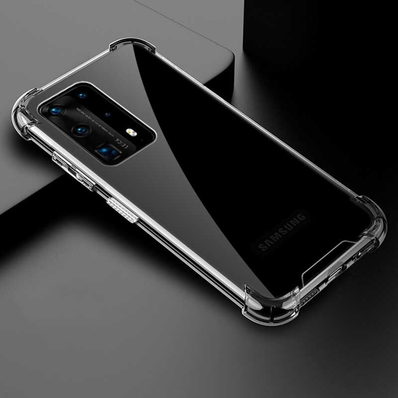 Huawei Uyumlu P40 Pro Kılıf Zore Nitro Toz Korumalı Shock Silikon