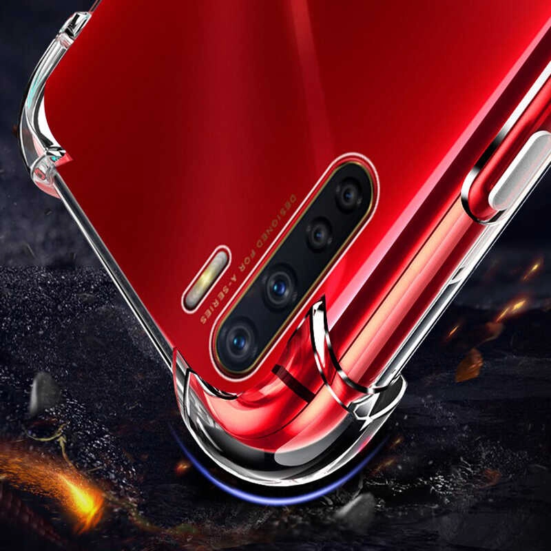Oppo A91 Kılıf Zore Nitro Toz Korumalı Shock Silikon