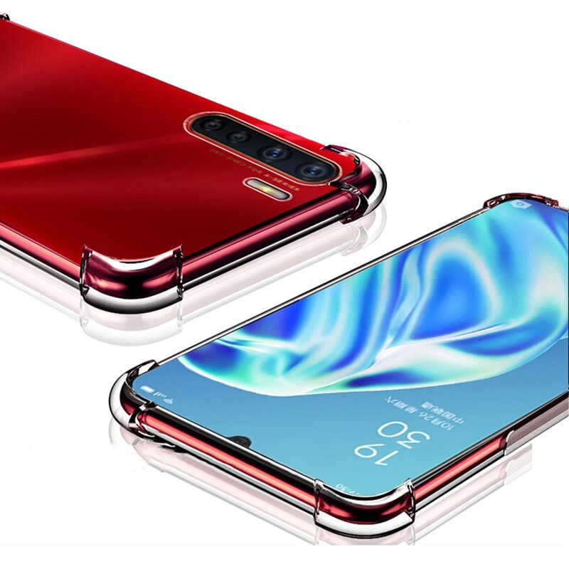 Oppo A91 Kılıf Zore Nitro Toz Korumalı Shock Silikon