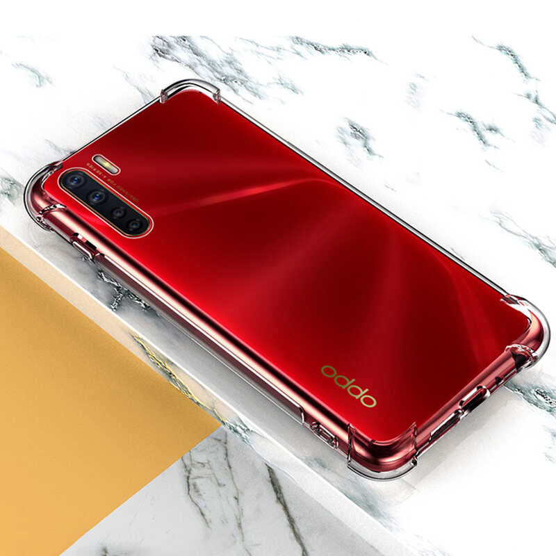 Oppo A91 Kılıf Zore Nitro Toz Korumalı Shock Silikon