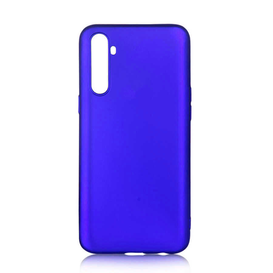 Realme 6 Pro Kılıf Zore Premier Silikon Kapak-Saks mavi