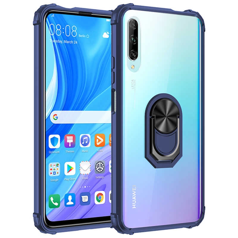 Huawei Uyumlu P Smart Pro 2019 Kılıf Zore Mola Kapak-Lacivert