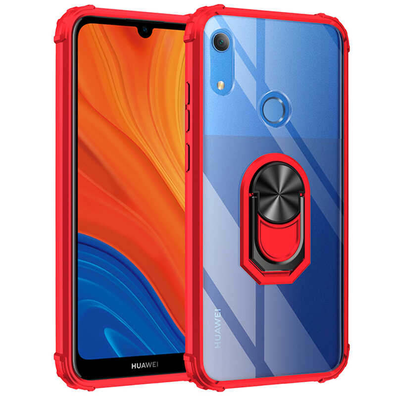 Huawei Uyumlu Y6S 2019 Kılıf Zore Mola Kapak-Kırmızı