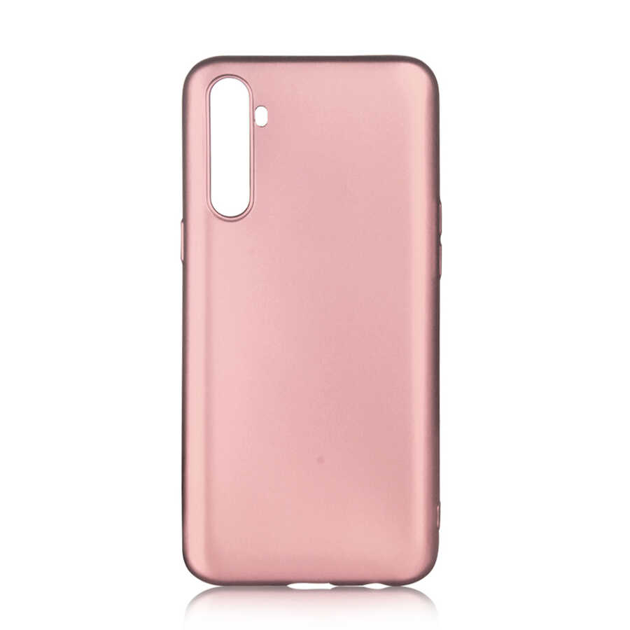 Realme 6 Kılıf Zore Premier Silikon Kapak-Rose gold