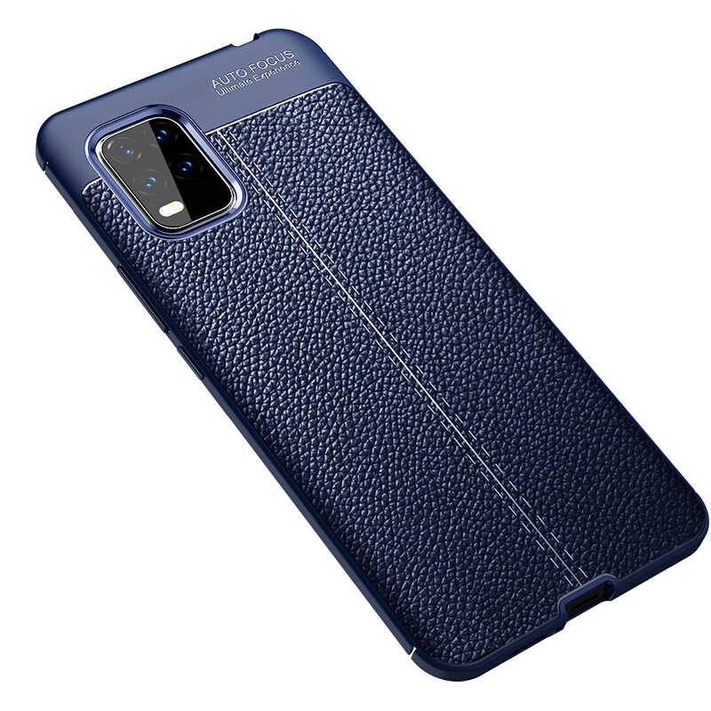 Xiaomi Uyumlu  Mi 10 Lite Kılıf Zore Niss Silikon Kapak-Lacivert