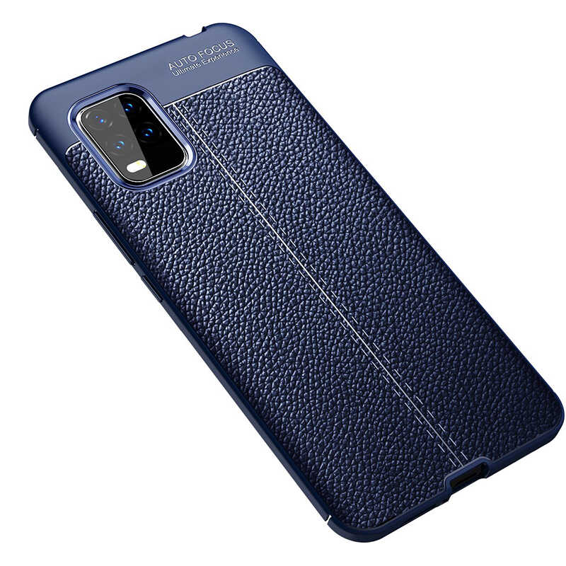 Xiaomi Uyumlu  Mi 10 Lite Kılıf Zore Niss Silikon Kapak-Lacivert