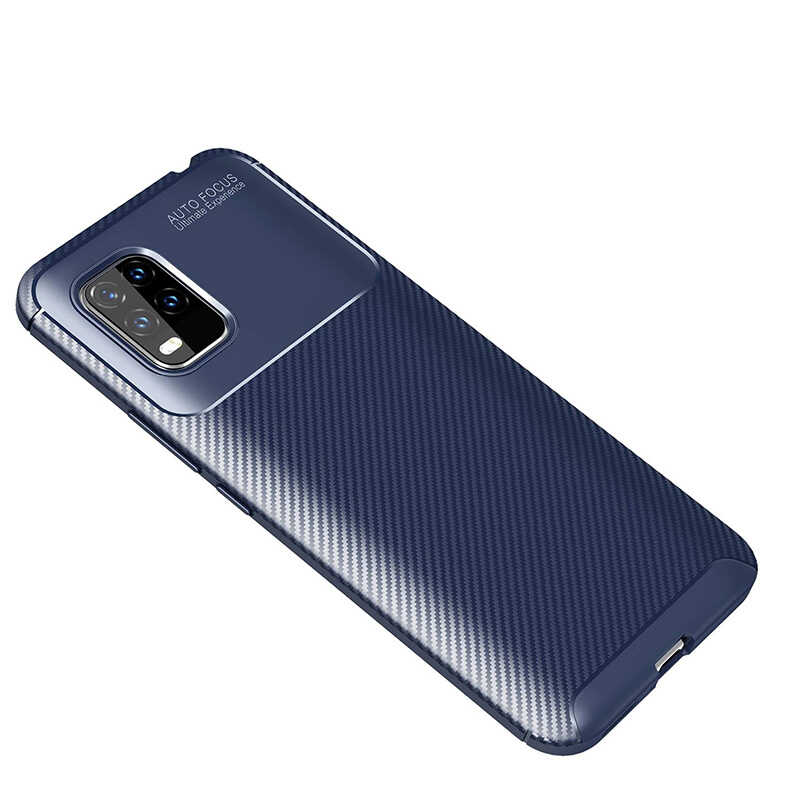 Xiaomi Uyumlu  Mi 10 Lite Kılıf Zore Negro Silikon Kapak-Lacivert
