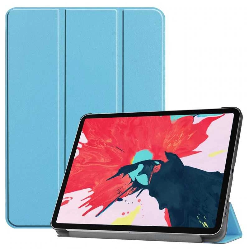 iPad Uyumlu Pro 12.9 2020 (4.Nesil) Zore Smart Kapak Standlı 1-1 Kılıf-Kırmızı