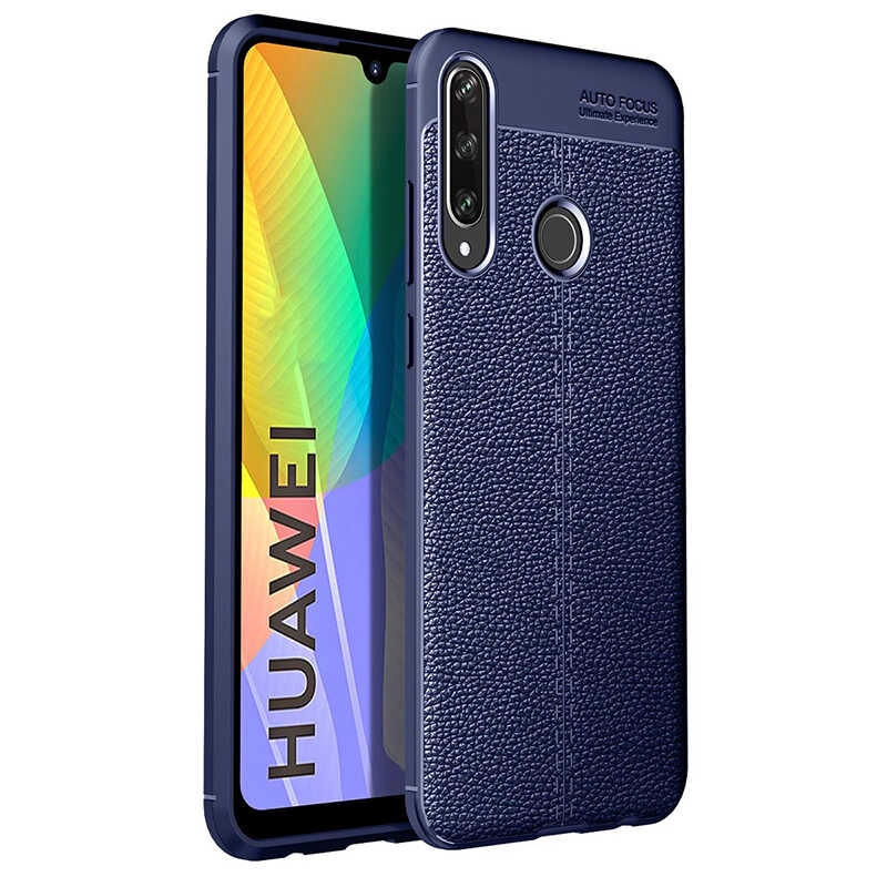 Huawei Uyumlu P40 Lite E Kılıf Zore Niss Silikon Kapak-Lacivert