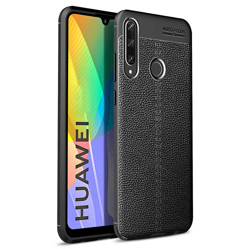 Huawei Uyumlu P40 Lite E Kılıf Zore Niss Silikon Kapak-Siyah