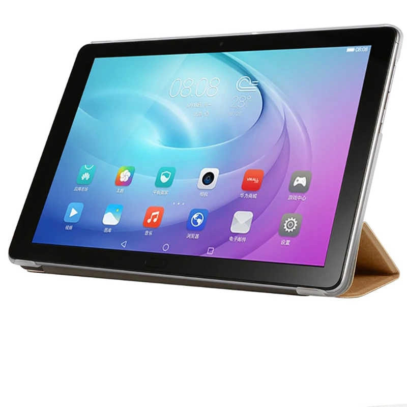 Huawei Uyumlu T3 10 inc Zore Smart Kapak Standlı 1-1 Kılıf