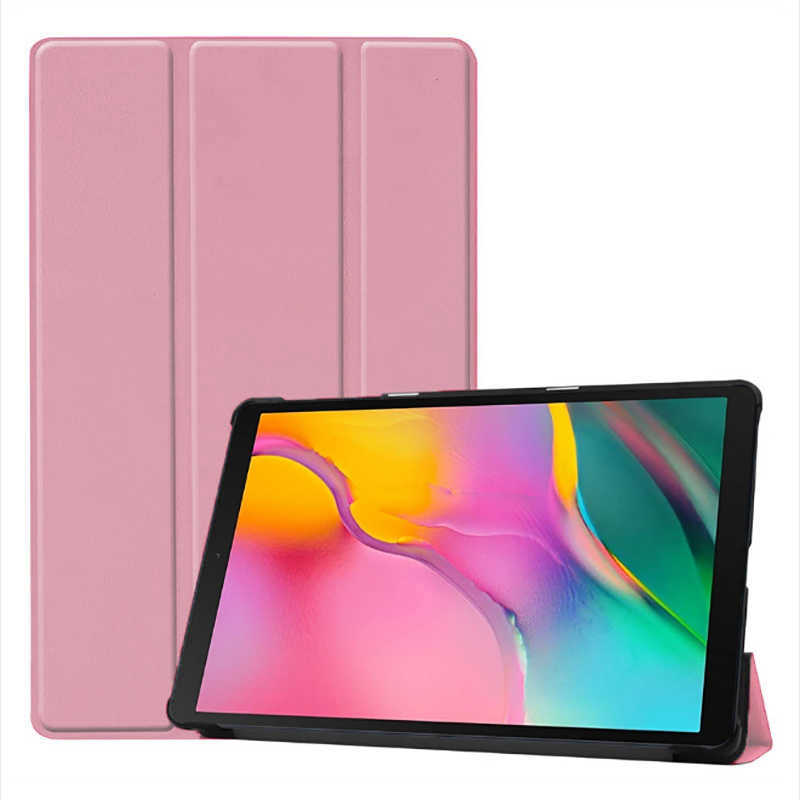Huawei Uyumlu T3 10 inc Zore Smart Kapak Standlı 1-1 Kılıf-Rose gold