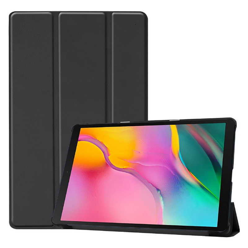 Huawei Uyumlu T3 10 inc Zore Smart Kapak Standlı 1-1 Kılıf-Siyah