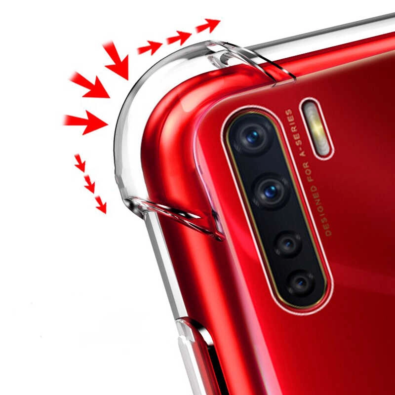 Oppo Reno 3 Kılıf Zore Nitro Toz Korumalı Shock Silikon
