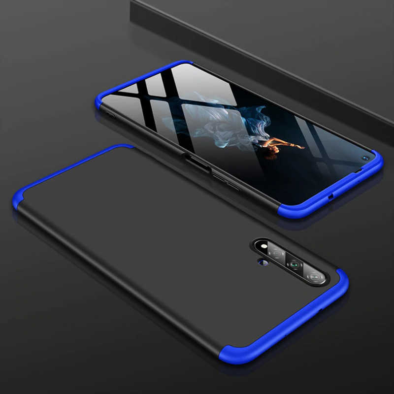 Huawei Uyumlu Nova 5T Kılıf Zore Ays Kapak-Siyah-mavi
