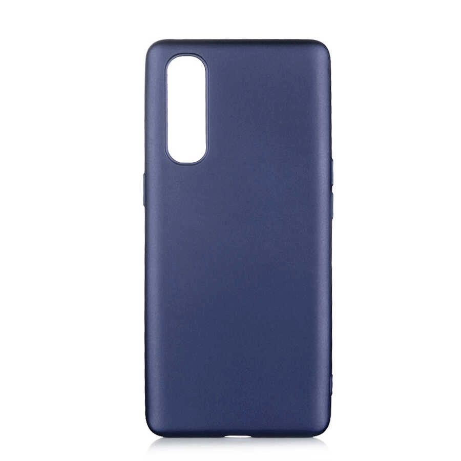 Oppo Reno 3 Pro 5G Kılıf Zore Premier Silikon Kapak-Lacivert