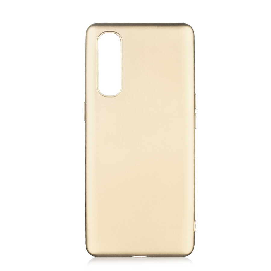 Oppo Reno 3 Pro 5G Kılıf Zore Premier Silikon Kapak-Gold