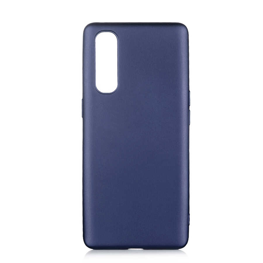 Oppo Reno 3 Pro 5G Kılıf Zore Premier Silikon Kapak-Lacivert