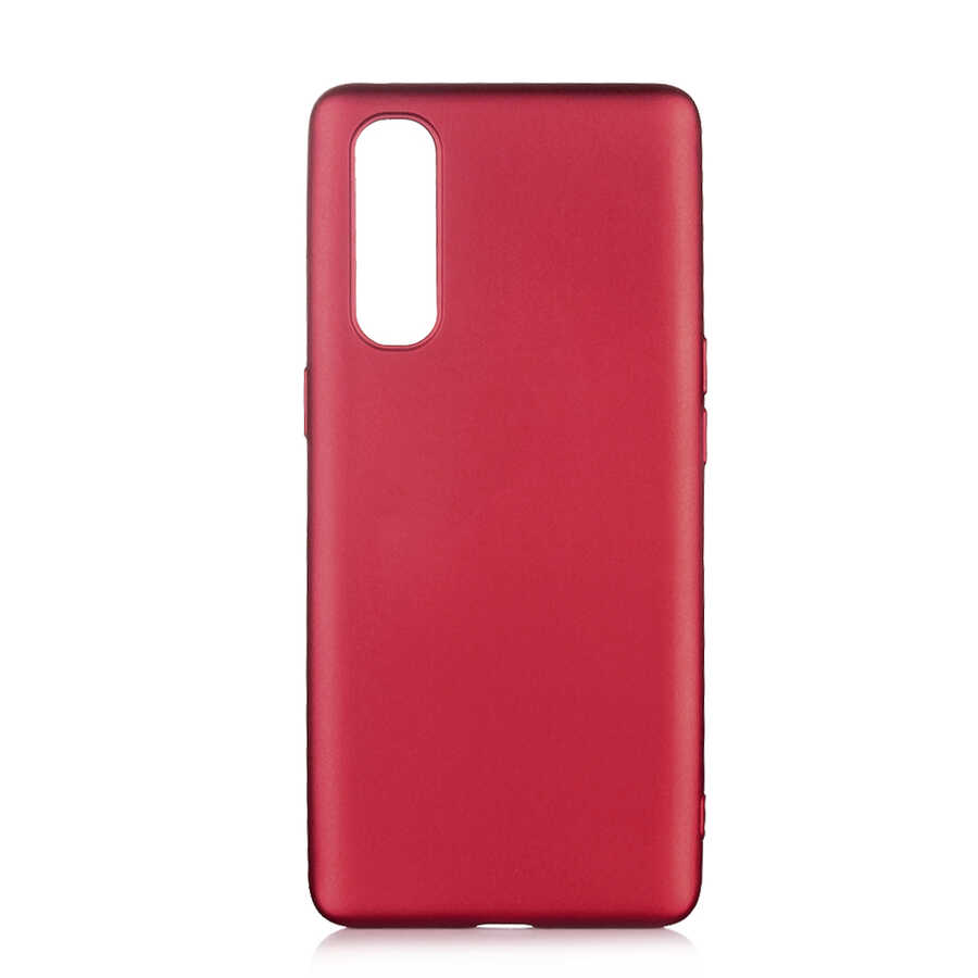 Oppo Reno 3 Pro 5G Kılıf Zore Premier Silikon Kapak-Mürdüm