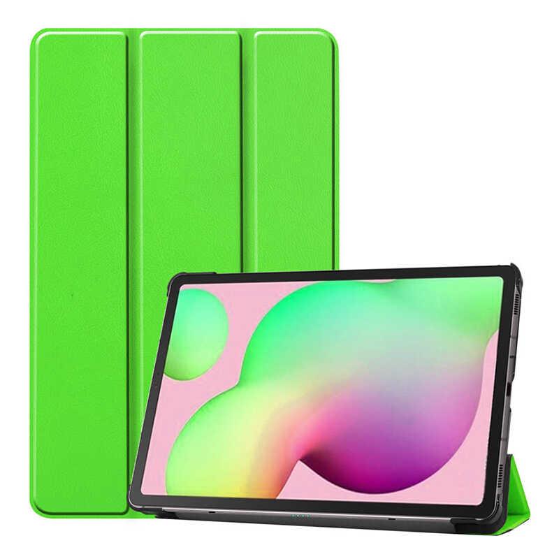 Galaxy Uyumlu Tab S6 Lite P610 Zore Smart Kapak Standlı 1-1 Kılıf-Yeşil