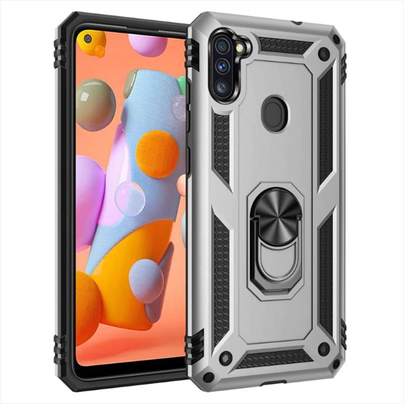 Galaxy Uyumlu M11 Kılıf Zore Vega Kapak-Gri