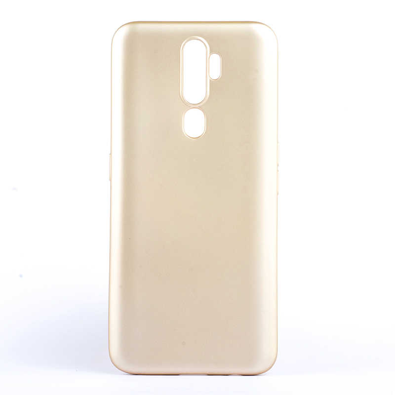 Oppo A9 2020 Kılıf Zore Premier Silikon Kapak-Gold