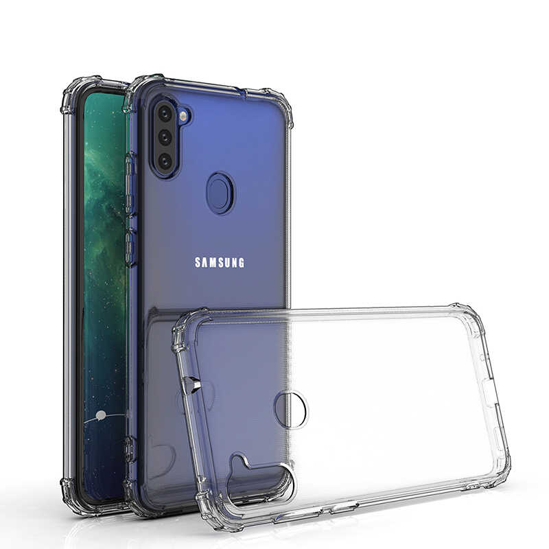 Galaxy Uyumlu M11 Kılıf Zore Nitro Toz Korumalı Shock Silikon